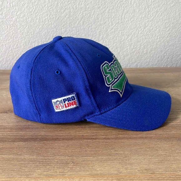 Vintage 90s Seattle Seahawks Starter Pro Line NFL Fitted Hat / OS Medium - Picture 4 of 8